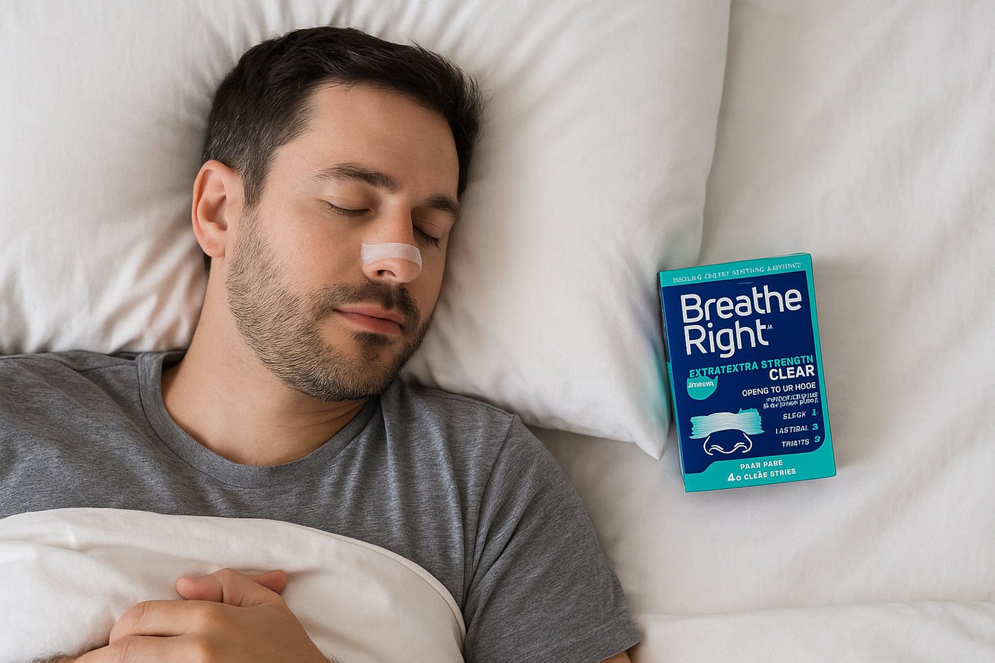 Breathe Right Extra Strength Clear Nasal Strips.