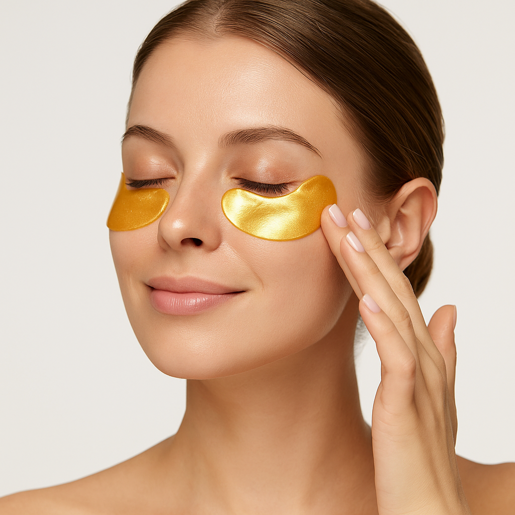 24K Gold Eye Mask – Under Eye Patches for Dark Circles, Puffy Eyes & Wrinkles.