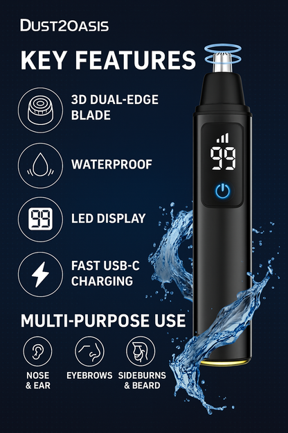 Dust2Oasis Nose & Ear Hair Trimmer for Men & Women.