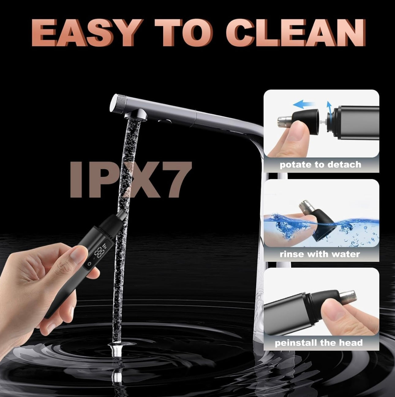 Dust2Oasis Nose & Ear Hair Trimmer for Men & Women.