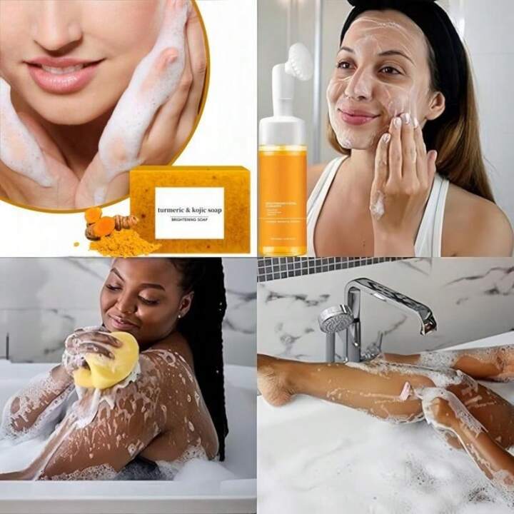 Brightening Facial Cleanser with Rose Water, Turmeric Extract & Kojic Acid.