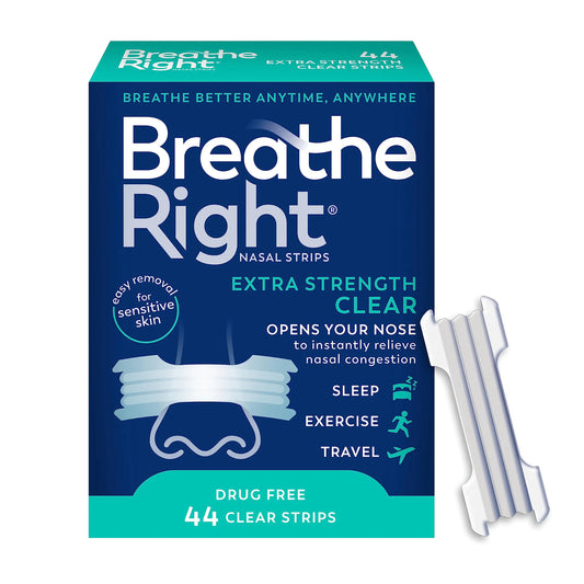 Breathe Right Extra Strength Clear Nasal Strips.